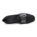 New Design Fashion Leather High Heels Shoes for Women Pumps Ladies Block Heels Loafers Shoes