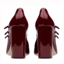 New Fashion Design Thick Heel Round Toe Dress Shoes High Heel Women Pumps Strap Shiny Leather Heels for Ladies Other Sandals