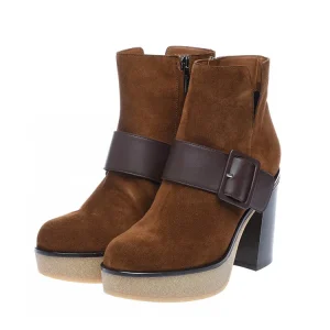 Fashion Design Autumn and Winter Style Suede Leather Ankle Ladies Boots High Heeled Platform Boots Women Shoes