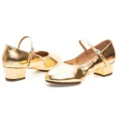 Low Heels Ballroom LATIN Golden Women's Pumps Dance Casual Shoes Ladies High Heeled Sandal