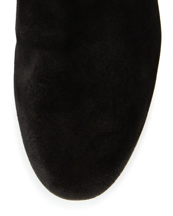 New Fashion Design Black Casual Suede Leather Women Warm Ankle Chunky Heel Boot Shoes for Ladies - Image 3