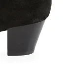 New Fashion Design Black Casual Suede Leather Women Warm Ankle Chunky Heel Boot Shoes for Ladies