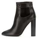 High Quality Thick High Heel Leather Women Ankle Boots Winter Classy chelsea Boots for Ladies