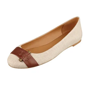 OME Rubber Sole Fashion Comfortable Walking Style Women's Casual Shoes Genuine Leather Ladies Flat Shoes