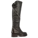 Winter Fashion Flat Designer Women Leather Hunting Boots Thigh High Knee High Boots for Ladies Snow Boots