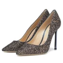 Fashion Sexy and Shiny Luxury Glitter Pointed Gradient High Heels Shoes for Women Pumps Ladies Heel Wedding Shoes