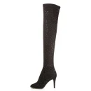 Fashion Hot Sale Leather Stiletto Heels Women Over Knee High Heel Boots