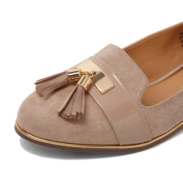 Fashion Suede Upper with Tassels Ladies Flat Shoes Women Casual Comfortable Shoes - Image 3