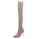 Stretch Fabric Sexy Over the Knee High Heels Christmas Winter Women Thigh High Boots