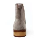 Private Fashion Gray Cow Suede Leather Women Ankle Chelsea Boots