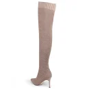 Stretch Fabric Sexy Over the Knee High Heels Christmas Winter Women Thigh High Boots