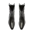 Stylish Winter Women's Boots square Heel Trend Cowhide Upper Black Cowboy Boots
