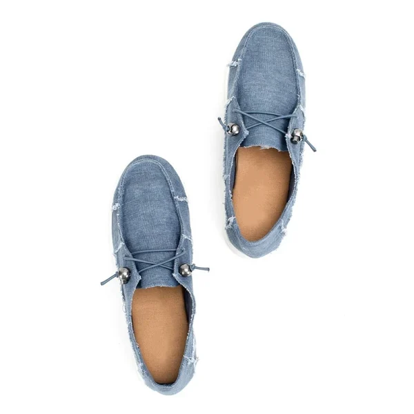 Fashion Sneaker Women Slip on Flat Ladies Running Shoes for Women Walking Style Casual Cowboy Canvas Shoes - Image 5