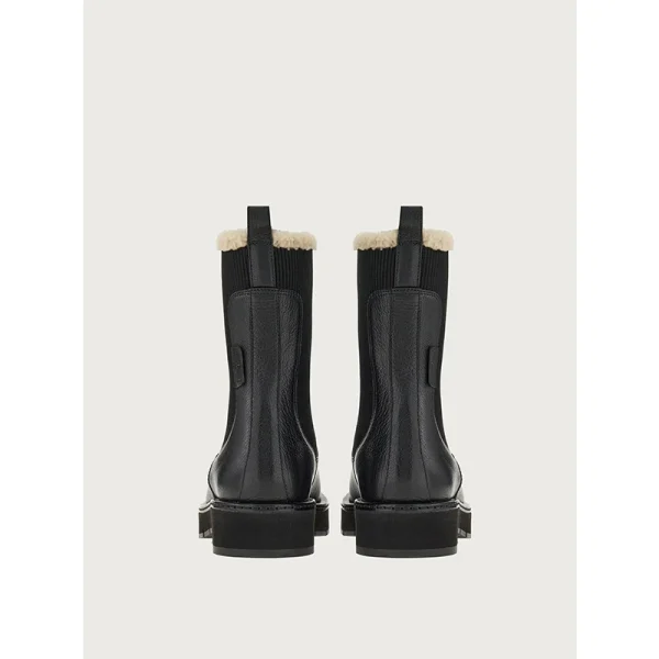 New Thick Sole Chelsea Boots Flat Nude Boots British Style All-match Women's Chelsea Boots - Image 5
