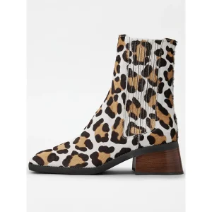 Fashion Fashion Versatile Women's PU Chelsea Ankle Boots Spring and Autumn Flat Boots