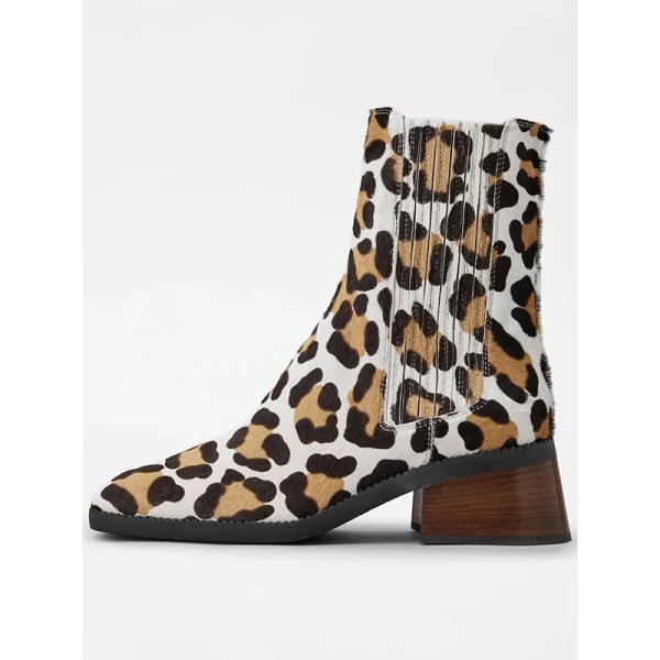 Fashion Fashion Versatile Women's PU Chelsea Ankle Boots Spring and Autumn Flat Boots