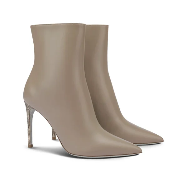2025 Fashion Autumn and Winter Women's Boots Exquisite PU Fine High Heels  Party Sexy Women's Boots Shoes - Image 2