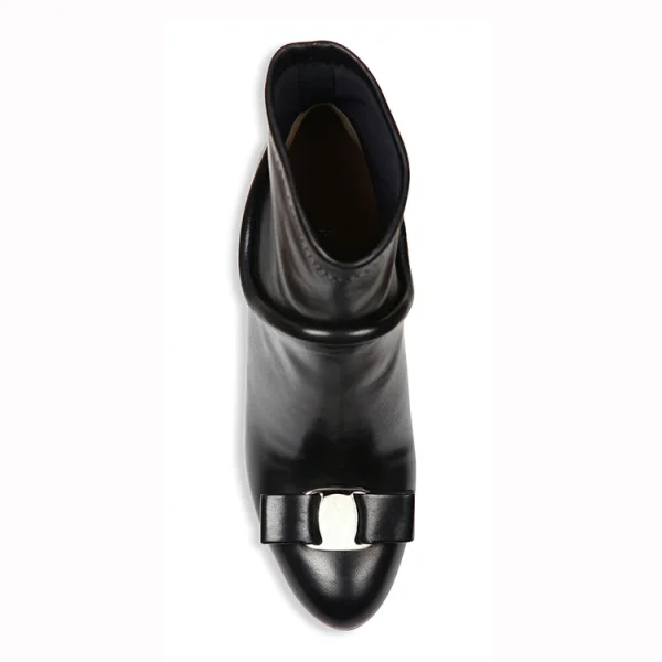 2025 Winter Women Ankle chelsea Heel Boots for Ladies High Quality Sheepskin Leather Designer Boot - Image 2