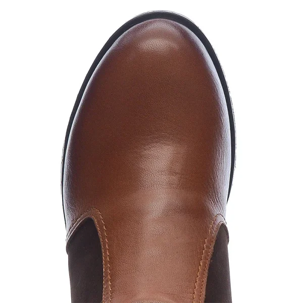 Supply Winter Women's Ankle Boots High Quality Leather Upper Flat Women's Boots - Image 5