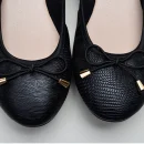2025 High Quality Fashion Ladies Leather Bow Dance Comfortable Flat Shoes Women's Casual Shoes