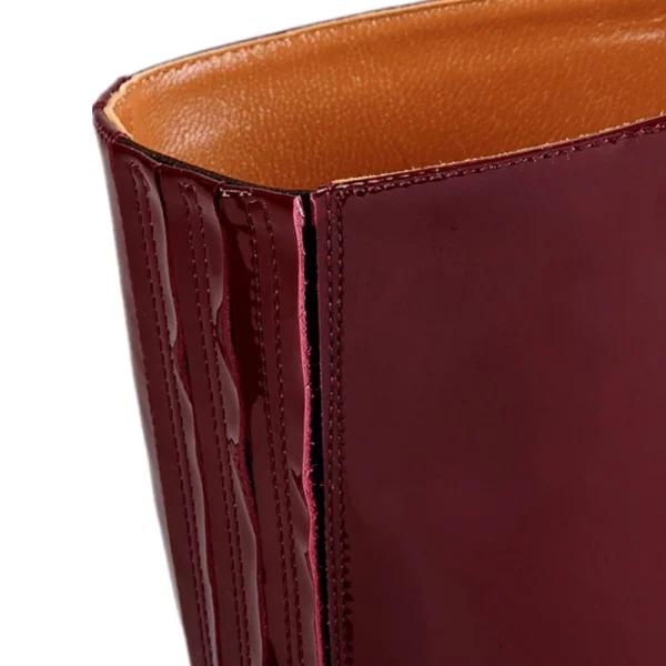 Popular Matching Fashion Apparel Hottest Design High Heel Delicate Zipper Decoration Luxurious Lady Leather Boots Waterproof - Image 5
