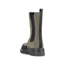 Chelsea Boots Versatile Trend Grey, Warm Flat Soles, Round-toe Ladies Winter Leather Boots