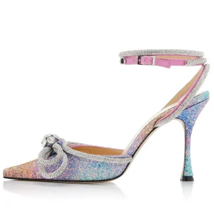 2025 Summer Trend Fashion Sweet Style Thin High Heels Pointed Toe Women Sandals