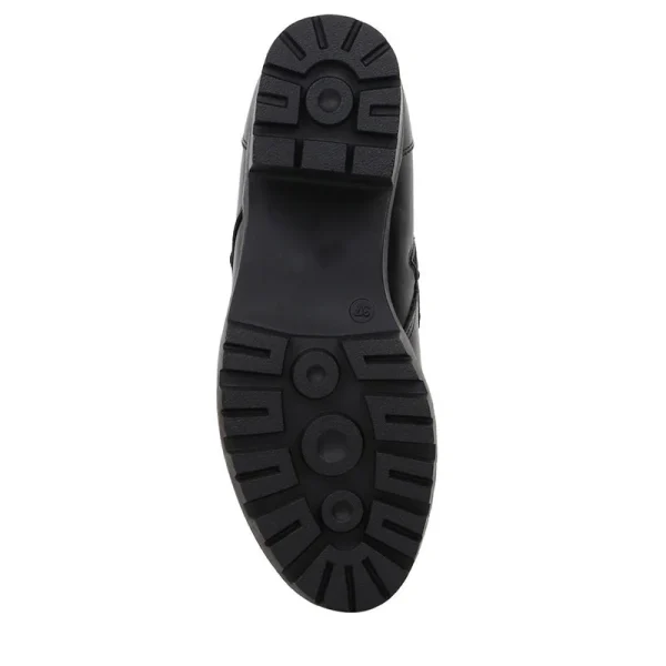 Autumn and Winter Casual PU Thick Heel Warm Retro Ladies Non-slip Wear-resistant Martin Boots - Image 4