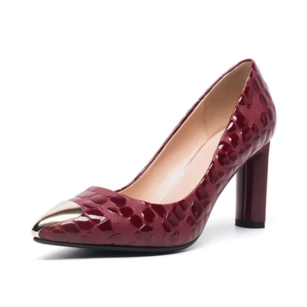 Summer Fashion New Design Arrivals Chunky High Heels Women Pumps - Image 3