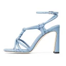 Summer New Trend Fashion Luxury Ankle Strap Thin High Heel Women Sandals Shoes