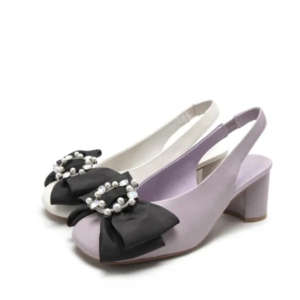 2025 Luxury Trendy Heels Daily Leisure Comfortable the Butterfly Design Women's Heel Shoes - Image 4