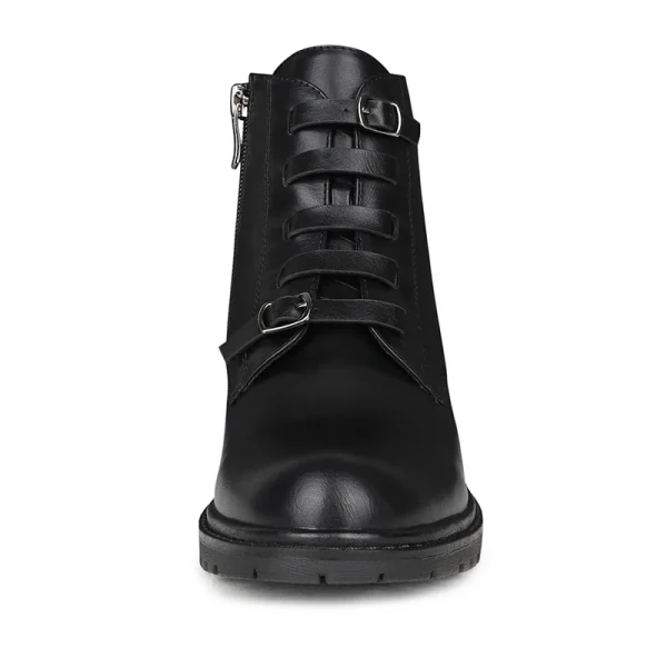 Quality Assured Autumn Winter Fashion Sexy Leather Upper Women's Ankle Boots Causal Style - Image 4