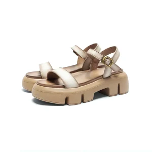 New Trend Casual Everyday Open Toe Thick Soled Women Flat Sandal