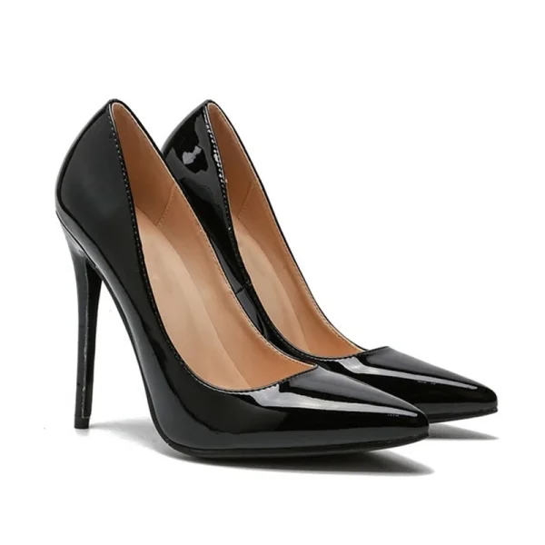 2025 Spring and Autumn Trending Fashion 12cm Thin High Heels Pointed Toe Office Women Dress Shoes - Image 3