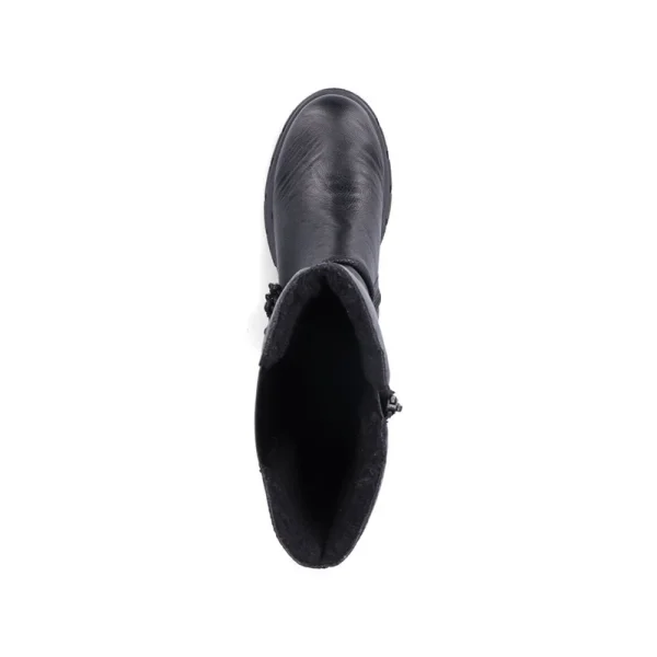 Winter Fashion New Design Black Leather Upper Boots Women's Long Boots - Image 3